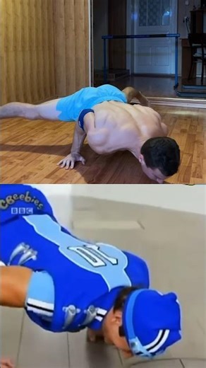 lazy Town Sportacus push-ups challenge!