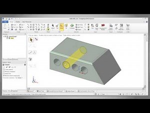 DesignSpark Mechanical - Basics - 2b. Selection - Selecting Hidden Features Video Lecture | Design Sparks Tutorial: Become Design Master - 3D and Animation