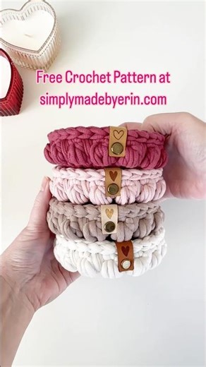 ❤️ Have you crocheted a Trinket Tray yet?!!! #freecrochetpattern