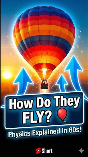 Why Hot Air Balloons Rise 🎈 | Physics Explained Simply