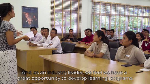 6.5K views · 229 reactions | The Hilton Vocational Training Center at Hilton Nay Pyi Taw is creating opportunities for young people in Myanmar! Watch this video to hear from the center’s leaders, trainers and graduates | Hilton Newsroom | Facebook