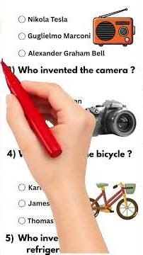 Who Invented This? Quiz 🚗📻 | Car, Radio & Camera | GK Challenge 🧠🔥