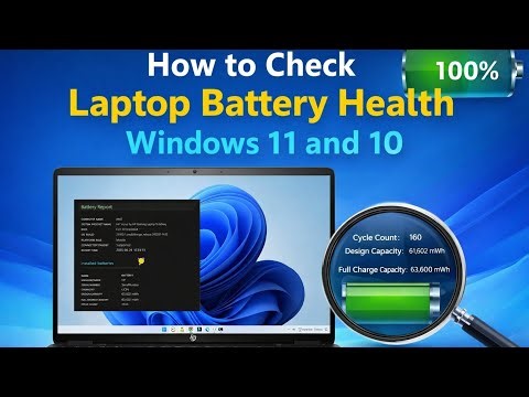 how to check laptop battery health windows 11\10