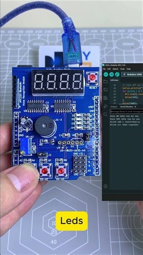 Six parts on one Arduino shield - zero jumper wires