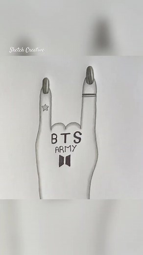 Bts Drawing #drawing #pencildrawing #easydrawing #easydrawingtutorial #btsdrawings💜 #btsdrawing