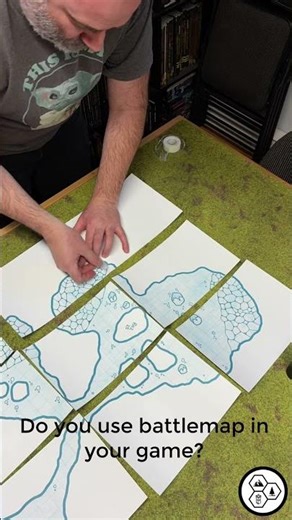 Assembling the battlemap! #dragonbane #ttrpg #rpg #jdr #maps #fantasy #shadowdark #dnd #art