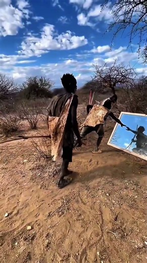 The Hadza tribe is afraid of seeing themselves in the mirror for the first time#united #mirror #fun