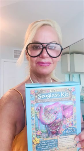 “Looking for something fun, creative, and screen-free for your kids? My Seaglass Art Kits are the perfect hands-on activity! Each kit comes with everything they need to design their own beach masterpiece — real seaglass, a canvas, and easy instructions. There’s no wrong way to create. Kids can make birds, flowers, ocean scenes — whatever their imagination dreams up. #kidscrafts #seaglasskit #art #diy #artistsoftiktok