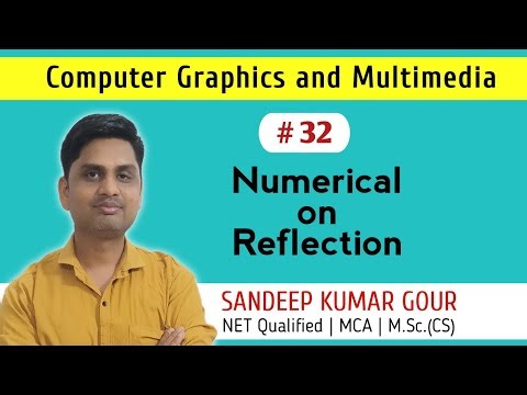 Numerical on Reflection transformation | Reflection numerical problem