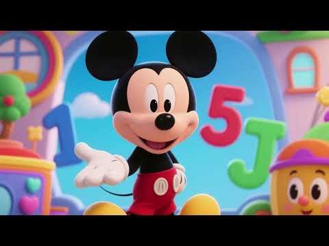Mickey Numbers Song 🔢 | Learn to Count | Fun Kids Learning Song