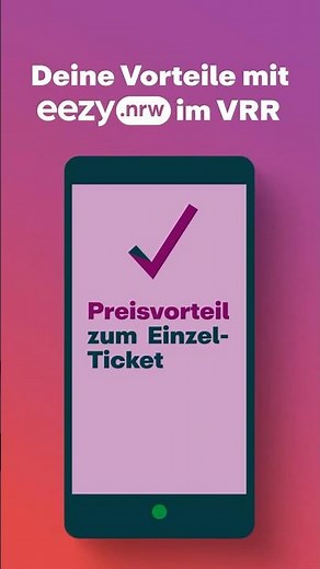 Deine Vorteile mit eezy.nrw im #VRR | Dein digitales #Ticket für #Bus und #Bahn