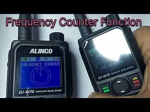 ALINCO DJ-W70E VHF-UHF Handheld with Frequency Counter feature