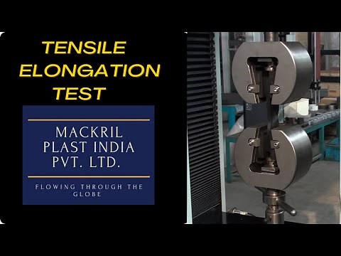 how to do Tensile elongation test of hdpe pipe.