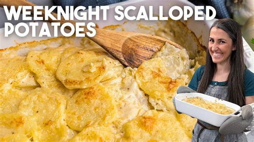 Weeknight scalloped potatoes