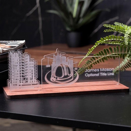 Architect Business Card Stand, Wood Card Holder, Business Card Stand, Business Card Display Holder, Construction Business Card Holder - Etsy