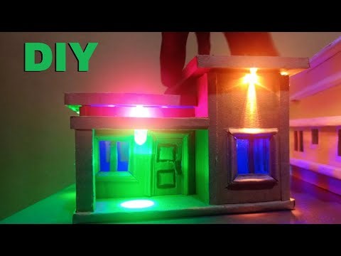 How to Make a Miniature Cardboard House with Lights FULL VIDEO| Step-by-Step DIY Tutorial #diycrafts