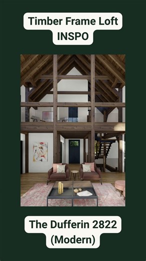 Timber Frame Loft Inspiration | Normerica Design Ideas
