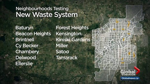Edmonton neighbourhoods to test out new garbage sorting, collection system