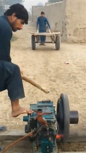 how to start diesel engine 🚂 with big tire tarali #viral #shorts #shortvideo