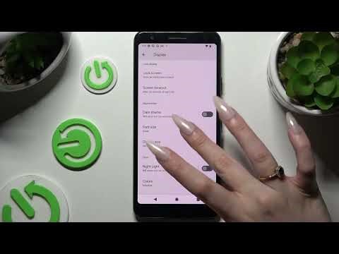 How do I change the font size on the GOOGLE Pixel 3a?