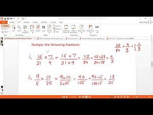 Multiplying and Dividing Fractions (Grade 5)