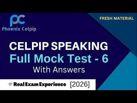 CELPIP Speaking Task - 6 | 1-8 Real Questions & CLB 9+ Answers [2026]