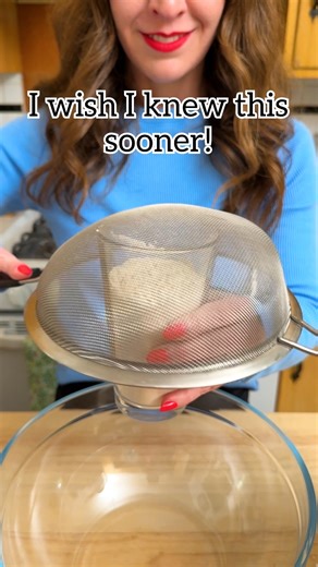 🥐 Flour sifting trick with sieve. #baking #fblifestyle | Jeff & Lauren