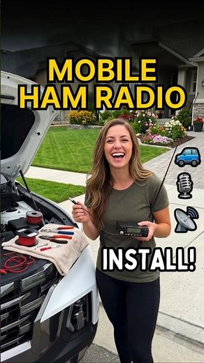 DIY HAM / GMRS Radio Mount: Easy Under-Seat Installation! #shorts