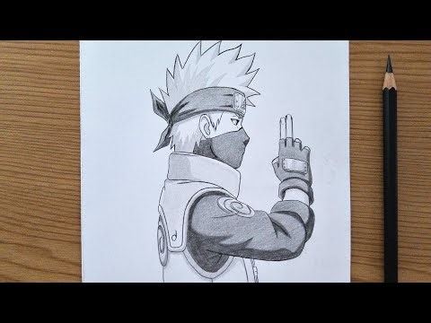 How To Draw Kakashi Hatake Hand Sign || Easy Naruto Sketch Tutorial