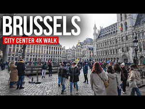 BRUSSELS, Belgium 🇧🇪 The Capital of the EU | 4K Walking Tour