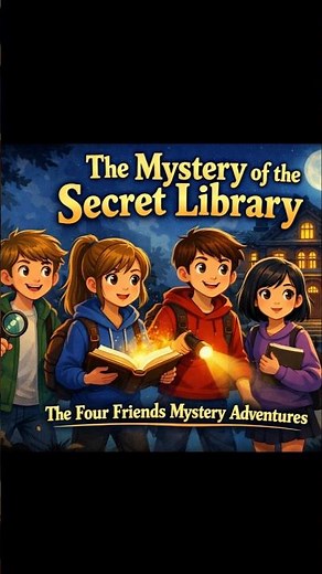 The Secret Library Adventure | A Four Friends Mystery Audiobook 📚✨#books #audiobook #englishlearning