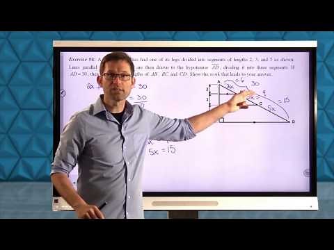 Common Core Geometry.Unit #7.Lesson #8.The Side Splitter Theorem