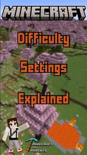 MINECRAFT DIFFICULTY - Choosing Settings for Your Child’s First World (Java Edition) #shorts