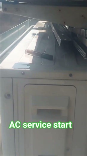 AC service start#ac260 #cool#hvaclife #AC installation