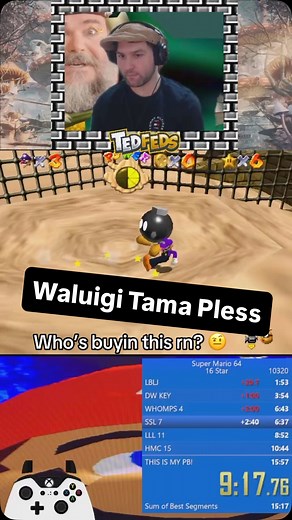 Waluigi in Mario 64 is normal I swear #retro #waluigi #trending | TedFeds