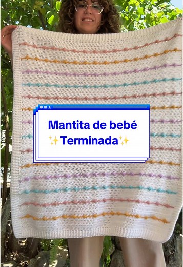 Mantita de bebé a crochet: ¡Súper sencilla y hermosa!