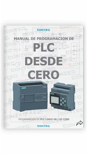 1.1K views · 318 reactions | MANUAL DE PROGRAMACIÓN DE PLC DESDE CERO ▶️PDF LINK EN MI PERFIL #electricidadindustrial #electricidaddomiciliaria #electricidad #electronics #electrical #electrician #plc #plc #automatizacionindustrial #plcsiemens #plclogo | Contec Industry | Facebook