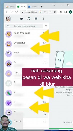 Often use WhatsApp Web, activate this so that your friends don't peek behind you #lifehacks #what...