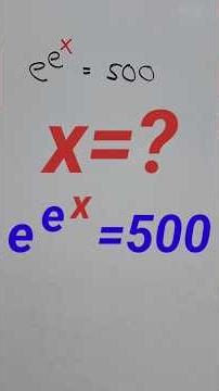 Solving Exponential Equation #maths #exponentialequation