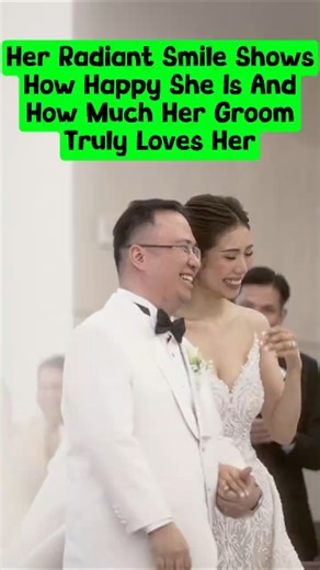 Her Radiant Smile Shows How Happy She Is And How Much Her Groom Truly Loves Her. #wedding