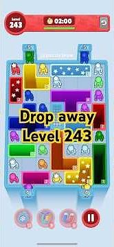Drop away level 243 #walkthrough #puzzle #gameplay #dropaway #level243