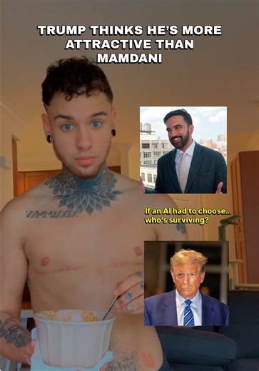 Trump really said he’s the hotter one 😭 If the algorithm had to choose between Zohran Mamdani and Trump… who’s surviving? 👀 #TransTikTok #PoliticsTok #NewsTok #LGBTQTok #ZohraMamdani