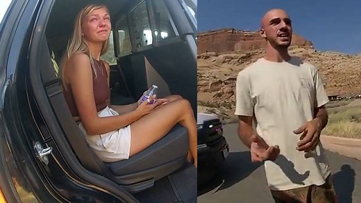 Police bodycam footage shows Gabby Petito, fiancé pulled over before her disappearance