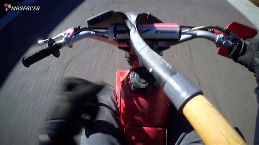 Time-lapse building complete motocross track in empty backyard space