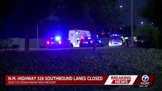 Highway 528 in Rio Rancho partially reopens after overnight crash