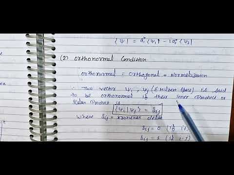 #5 Dirac Notation or Bra -Ket Notation with notes in Quantum Machanics(iit jam,net jrf, gate)