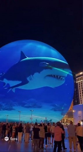 Shark on the Sphere | Laser Light Company x SORA | Immersive Underwater Laser Experience!