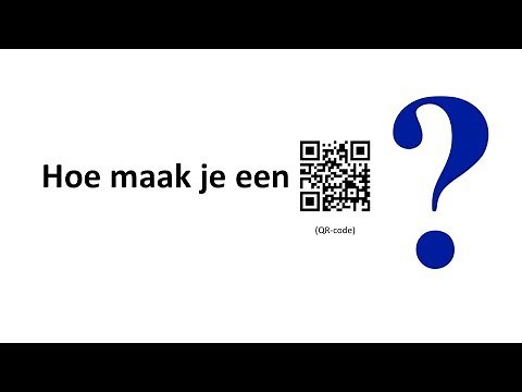 Hoe maak je een QR-code?