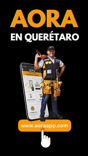 AORA, la app para todos los servicios, ¡llegó a Querétaro! 📲 Entra a www.aoraapp.com o descarga nuestra app AORA y agenda tu primer servicio, ¡va con promo! 🚨 📍 Cobertura actual: Corregidora , El Marqués, Oeste, Santa Rosa Jauregui, Santiago de Querétaro. | AORA México