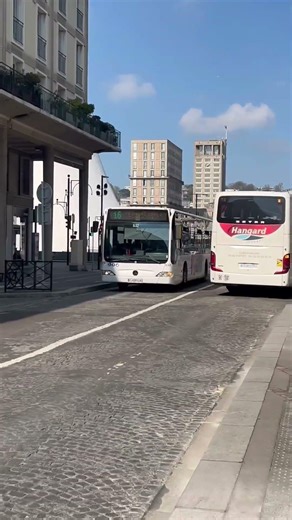 Car setra hangard suivi du bus 16 en destination gare #pourtoi #bus #shorts #foryou